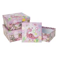 Opakowanie Pudełko prezentowe dziecięce 3szt dinozaur ROZETTE