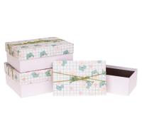 Opakowanie Pudełko prezentowe PR Kwiaty 3szt ROZETTE