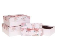 Opakowanie Pudełko prezentowe PR Kwiaty 3szt ROZETTE