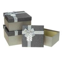 Opakowanie Pudełko prezentowe PUG-22146-KW 3szt ROZETTE