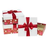 Opakowanie Pudełko prezentowe PUG-22152-KW 3szt ROZETTE
