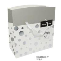 Opakowanie Pudełko prezentowe srebrzone L