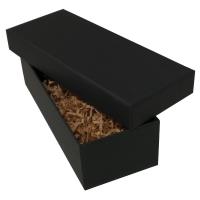 Pudełko tekturowe kraft czarne 20x8x5,5cm. Wydawca: Ziemia Obiecana. SmakLiter.pl Opakowanie Pudełko tekturowe kraft czarne 20x8x5,5cm