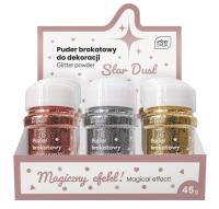 Opakowanie Puder do dekoracji brokatowy 45g Star Dust (9szt)
