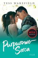Purpurowe serca. Hype wyd. kieszonkowe. Autor: Tess Wakefield. SmakLiter.pl Okładka książki Purpurowe serca. Hype wyd. kieszonkowe
