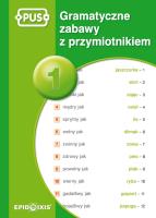 PUS Gramatyczne zabawy z przymiotnikiem 1. Autor: Marcinkowska Dorota. SmakLiter.pl Okładka książki PUS Gramatyczne zabawy z przymiotnikiem 1