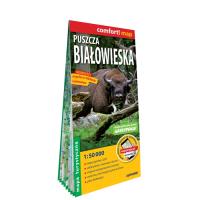 Puszcza Białowieska laminowana mapa turystyczna 1:50 000. Autor: Opracowanie zbiorowe. SmakLiter.pl Okładka książki Puszcza Białowieska laminowana mapa turystyczna 1:50 000
