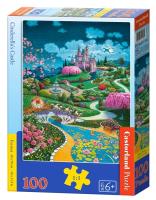 Puzzle 100 Cinderella's Castle CASTOR. Wydawca: Castorland. SmakLiter.pl Opakowanie Puzzle 100 Cinderella's Castle CASTOR