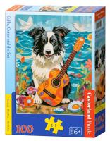 Puzzle 100 Collie, Guitar and the Sea CASTOR. Wydawca: Castorland. SmakLiter.pl Opakowanie Puzzle 100 Collie, Guitar and the Sea CASTOR
