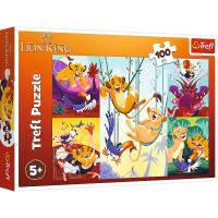 Puzzle 100 Dzielny Król Lew Disney 16478. Wydawca: Trefl PAP. SmakLiter.pl Opakowanie Puzzle 100 Dzielny Król Lew Disney 16478