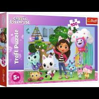 Puzzle 100 Koci Domek Gabi 16464. Wydawca: Trefl PAP. SmakLiter.pl Opakowanie Puzzle 100 Koci Domek Gabi 16464