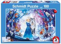 Puzzle 100 Księżniczka w zimowym lesie G3. Wydawca: Schmidt. SmakLiter.pl Opakowanie Puzzle 100 Księżniczka w zimowym lesie G3