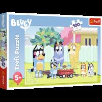 Opakowanie Puzzle 100 Wesoły świat Bluey TREFL