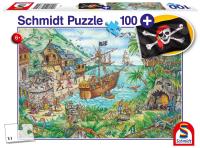 Puzzle 100 Zatoka piratów + flaga G3. Wydawca: Schmidt. SmakLiter.pl Opakowanie Puzzle 100 Zatoka piratów + flaga G3
