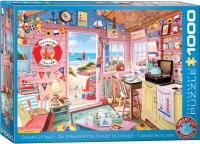 Puzzle 1000 Beach Cottage 6000-5908. Wydawca: Eurographics. SmakLiter.pl Opakowanie Puzzle 1000 Beach Cottage 6000-5908
