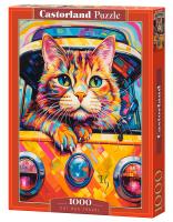 Puzzle 1000 Cat Bus Travel. Wydawca: Castorland. SmakLiter.pl Opakowanie Puzzle 1000 Cat Bus Travel