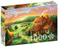 Opakowanie Puzzle 1000 Chatka o zmierzchu