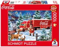 Puzzle 1000 Coca-Cola Świąteczna ciężarówka. Wydawca: Schmidt. SmakLiter.pl Opakowanie Puzzle 1000 Coca-Cola Świąteczna ciężarówka