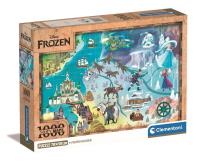 Opakowanie Puzzle 1000 Compact Disney Maps Frozen