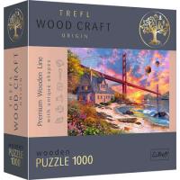 Opakowanie Puzzle 1000 drewniane Zachód słońca nad Golden Gate 20164