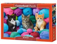 Puzzle 1000 el.  C-104796-2 Kittens in Yarn Store. Wydawca: Castorland. SmakLiter.pl Opakowanie Puzzle 1000 el.  C-104796-2 Kittens in Yarn Store