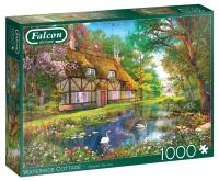 Puzzle 1000 Falcon Dom nad wodą G3. Wydawca: Jumbo. SmakLiter.pl Opakowanie Puzzle 1000 Falcon Dom nad wodą G3