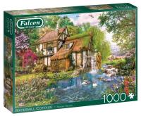 Puzzle 1000 Falcon Dom z młynem wodnym G3. Wydawca: Jumbo. SmakLiter.pl Opakowanie Puzzle 1000 Falcon Dom z młynem wodnym G3