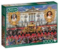 Puzzle 1000 Falcon Platynowy jubileusz królowej G3. Wydawca: Jumbo. SmakLiter.pl Opakowanie Puzzle 1000 Falcon Platynowy jubileusz królowej G3