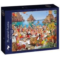 Opakowanie Puzzle 1000 Francja, Korsyka - Uczta na plaży