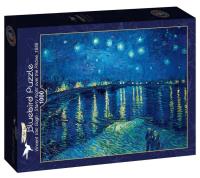 Puzzle 1000 Gwiaździsta noc nad Ronem, Van Gogh. Wydawca: Bluebird Puzzle. SmakLiter.pl Opakowanie Puzzle 1000 Gwiaździsta noc nad Ronem, Van Gogh