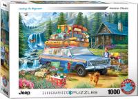 Puzzle 1000 Jeep Loading the Wagoneer by 6000-5867. Wydawca: Eurographics. SmakLiter.pl Opakowanie Puzzle 1000 Jeep Loading the Wagoneer by 6000-5867
