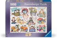 Opakowanie Puzzle 1000 Kalendarz Szalonych Kotów