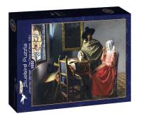 Puzzle 1000 Kieliszek wina, Vermeer. Wydawca: Bluebird Puzzle. SmakLiter.pl Opakowanie Puzzle 1000 Kieliszek wina, Vermeer