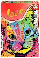 Puzzle 1000 Kot, Dean Russo (Tilt Cat Love) G3. Wydawca: Educa. SmakLiter.pl Opakowanie Puzzle 1000 Kot, Dean Russo (Tilt Cat Love) G3