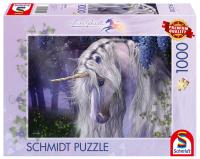 Puzzle 1000 Laurie Prindle Fioletowy jednorożec. Wydawca: Schmidt. SmakLiter.pl Opakowanie Puzzle 1000 Laurie Prindle Fioletowy jednorożec