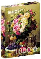 Opakowanie Puzzle 1000 Martwa natura z różami, Jean-Baptiste