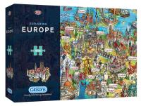 Opakowanie Puzzle 1000 Odkrywanie Europy