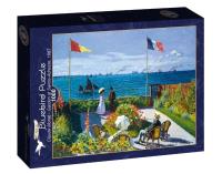 Puzzle 1000 Ogród z widokiem na morze Claude Monet. Wydawca: Bluebird Puzzle. SmakLiter.pl Opakowanie Puzzle 1000 Ogród z widokiem na morze Claude Monet