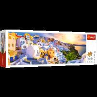 Opakowanie Puzzle 1000 Panorama Zachód słońca na Santorini