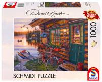 Puzzle 1000 PQ Domek nad jeziorem Darrel Bush 112719. Wydawca: Schmidt Spiele Puzzle. SmakLiter.pl Opakowanie Puzzle 1000 PQ Domek nad jeziorem Darrel Bush 112719
