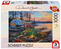 Puzzle 1000 PQ Ognisko nad jeziorem Darrel Bush 112721. Wydawca: Schmidt Spiele Puzzle. SmakLiter.pl Opakowanie Puzzle 1000 PQ Ognisko nad jeziorem Darrel Bush 112721