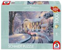 Puzzle 1000 PQ T. Kinkade Graceland zimą 112729. Wydawca: Schmidt Spiele Puzzle. SmakLiter.pl Opakowanie Puzzle 1000 PQ T. Kinkade Graceland zimą 112729