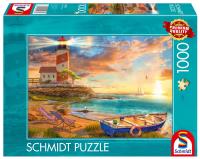 Puzzle 1000 PQ Zachód słońca nad zatoką 112740. Wydawca: Schmidt Spiele Puzzle. SmakLiter.pl Opakowanie Puzzle 1000 PQ Zachód słońca nad zatoką 112740