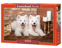 Puzzle 1000 Samoyed Puppies Say Hello. Wydawca: Castorland. SmakLiter.pl Opakowanie Puzzle 1000 Samoyed Puppies Say Hello
