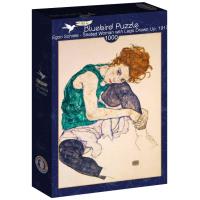 Puzzle 1000 Siedząca kobieta, Egon Schiele. Wydawca: Bluebird Puzzle. SmakLiter.pl Opakowanie Puzzle 1000 Siedząca kobieta, Egon Schiele