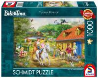 Puzzle 1000 Thomas Kinkade Bibi&Tina. Wydawca: Schmidt. SmakLiter.pl Opakowanie Puzzle 1000 Thomas Kinkade Bibi&Tina