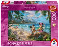 Puzzle 1000 Thomas Kinkade Miki&Minnie na Hawajach. Wydawca: Schmidt. SmakLiter.pl Opakowanie Puzzle 1000 Thomas Kinkade Miki&Minnie na Hawajach