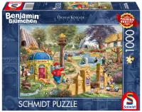 Puzzle 1000 Thomas Kinkade Słoń Benjamin. Wydawca: Schmidt. SmakLiter.pl Opakowanie Puzzle 1000 Thomas Kinkade Słoń Benjamin