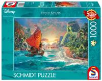 Opakowanie Puzzle 1000 Thomas Kinkade, Vaiana: Skarb oceanu