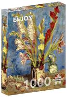 Opakowanie Puzzle 1000 Wazon z mieczykami i astrami...